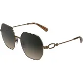 Longchamp Lo187s Woman Sunglasses Marron Bright Yellow 3/CAT3 Femme
