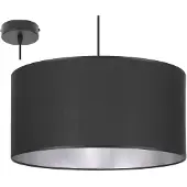 Light11 HOME Suspension avec abat-jour central argenté