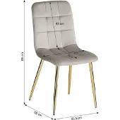 Homestyle4u Chaise Salle à Manger Crème Design Moderne Chaise de Cuisine Chaise pas Cher Fauteuil Rembourrée