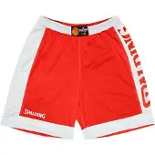 Spalding Short réversible Hommes - Rouge / Blanc
