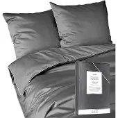 Detexpol Deco4Home Literie Makosatin Pure | 160x200cm | Trimmer | Gris foncé