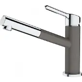 Franke Robinet ORBIT en CHROME GRIS PIERRE avec bec à tirage / Robinet de cuisine / Mitigeur monocommande