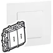 Legrand Daugiafunkcinis junginys 10AX Niloe - 664714, Bouton + interrupteur, Blanc
