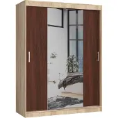Akord Armoire Coulissante Sonoma/Wengé 150X60X200
