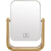 Parsa Beauty Miroir de maquillage en bambou, grossissement x5