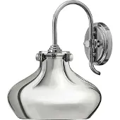 Elstead Lighting Applique murale rétro Congress chromée 1xE27x100W en métal, dimensions : 32,4 x 24,8 x 26,7 cm, IP20,