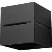 Sollux Applique LOBO noir 1xG9 8W aluminium 10x12x10cm