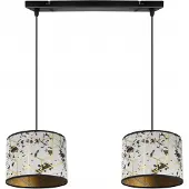 Light11 HOME Suspension, lustre, abat-jour, motif doré