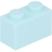 LEGO 50 pièces 3004 Brick 1x2 Part Basic Bricks 50 Clair Aqua