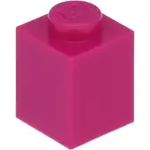 LEGO 250 pièces 3005 Brick 1x1 Part Basic Bricks 250 Magenta