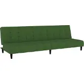 Syfax Canapé-lit à 2 places vert foncé velours