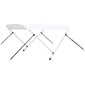 Syfax Auvent bimini à 2 arceaux Blanc 180x150x110 cm