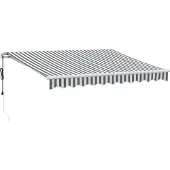 vidaXL Store automatique anthracite & blanc 300x250 cm