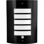 MasterLed Lampe d’extérieur noire Lugo avec capteur