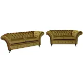 AEA Canapé Chesterfield Coussin Nouveau 3 +2 Places