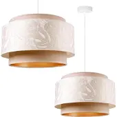 Light11 HOME Plafonnier suspendu Lustre Abat-jour pour salon 45 cm