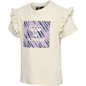 Hummel T-Shirt beige / marine / violet