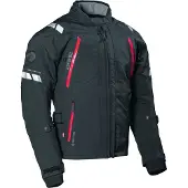 Dane Elec DANE Elling blouson textile imperméable pour moto, noir/rouge, 62