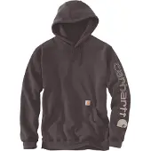 Carhartt Logo Hoodie Violet S Homme