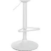 CLP Piètement de tabouret de bar pivotant et réglable en hauteur avec repose-pieds, assise de 10 x 10 cm, pour coques d'assise à fournir