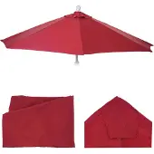 MCW Toile de rechange pour parasol demi-rond Lorca