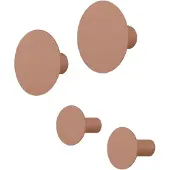 Blomus PONTO Wandhaken mocha mousse Set 4tlg