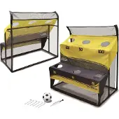 Inna Filet de rebond pour football, cadre d'entraînement « Sports Kickback », cadre d'entraînement de football, cage de football 2W1
