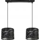 Light11 HOME Suspension, lustre, abat-jour, motif argenté