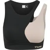 Hummel hmlMT RIGA SPORTS BRA - NOIR/GRIS CHATEAU - L