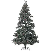 Beliani Arbre de Noël artificiel enneigé 240 cm vert Denali Lumarko