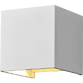 Maytoni Applique murale LED, éclairage extérieur, métal, blanc, IP54, cube