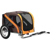 Hermann Hartje KG Blue Bird mini remorque pour chien 12" avec jogger, marron/orange (61010601)