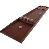 Longfield Dutch Shuffleboard 200 cm | Sjoelbak grand en bois | Inclus 30 disques de jeu