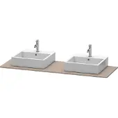Duravit Console XSquare, 2 découpes, 1600x16x550mm, XS063HB4343
