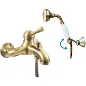 RAV Mitigeur baignoire mural LABE laiton bronze-Bronze-Bronze--