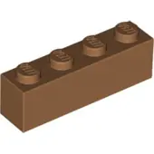 LEGO : 50 Steine 1x4, Nougat
