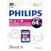 Philips FM64SD55B - Carte mémoire flash - 64 Go - Classe 10 - SDXC