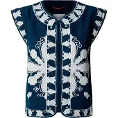 Pepe Jeans pour femme. PL402531 Gilet Heaven navy (S), Casuel, Coton, Marine