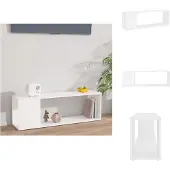 vidaXL Armoire TV Blanc 100x24x32 cm Bois composite - Meuble TV