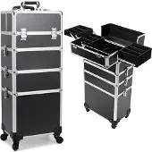 Uniq XL Make-up-/Nagel-Trolley 4-in-1 Classic - Schwarz