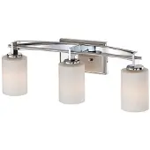 QUOIZEL Applique de salle de bain Taylor, chrome poli, 3xG9x3W, métal, dimensions : 19,1 x 53,3 x 14,2 cm, IP44,