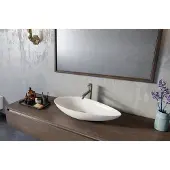 Sapho OVALI lavabo en céramique 74x38,5cm, blanc
