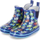 Beck Bottes en caoutchouc 'Elephants' bleu marine / turquoise / mélange de couleurs / noir