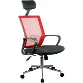 Akord Chaise De Bureau Rouge 49X50X120