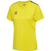 Hummel T-shirt fonctionnel 'Authentic' jaune / noir