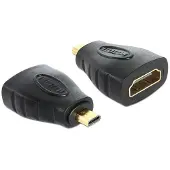 DeLOCK HDMI micro D/HDMI A HDMI mirco D Noir