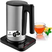 Medion Life MD12106 Digitaler Wasserkocher silber, Bouilloire électrique, Argent, Noir