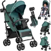 Tulano Kinderwagen Davos 35 Grün-Schwarz (0 Mois - 4 Années)