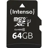 Intenso 3423490 microSDXC Card 64GB Class 10 UHS-I Premium