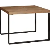 Mirjan 24 Table basse carrée POMPON - chêne lancelot / noir